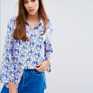 ASOS Warehouse Silk Blouse! (US 2) NWOT!